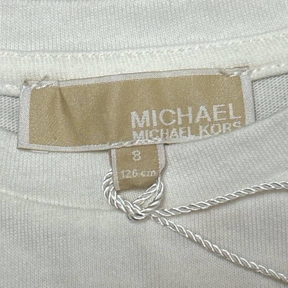NWT Michael Kors Kids 100% cotton White T-Shirt - Picture 4 of 8